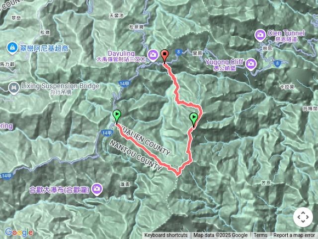 奇萊北壁下屏風