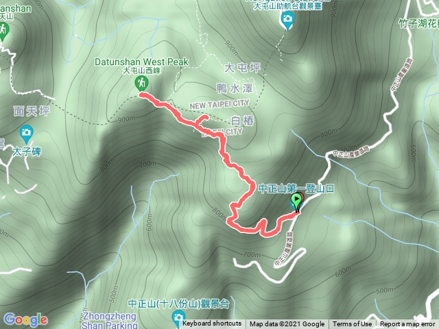 竹子湖-大屯山西峰-大屯山南峰