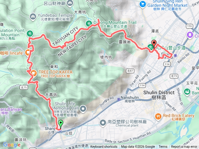 山佳大棟山青龍嶺樹林縱走預覽圖