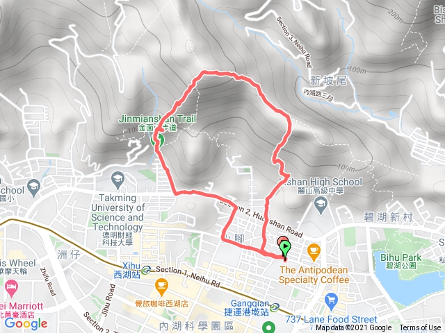麗山國中到金面山