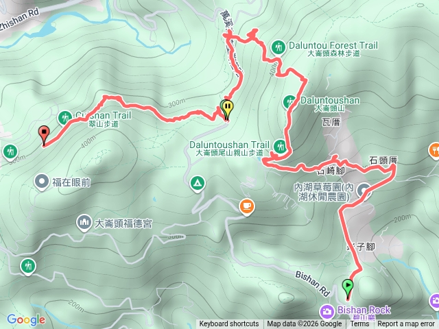 乘風堡到大崙尾山中社路登山口預覽圖