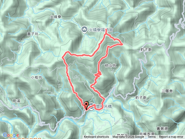 坪林 英速魔法學院-楣子寮尖-枋山坑稜線-枋山坑山-中坑頭鞍部-枋山坑崙-枋山坑古道 O形預覽圖