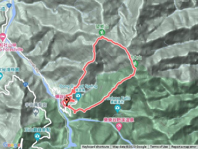 東埔上郡大山下開高山南稜