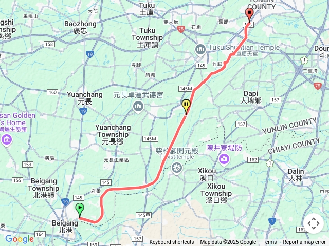 北港河堤道路至虎尾