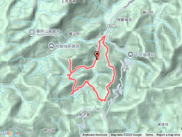 2025 10 17 發呆亭~中坑西山~中坑東山~中坑東山稜線~~發呆亭O繞