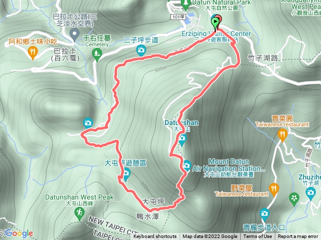 二子坪遊客服務中心-大屯山主峰