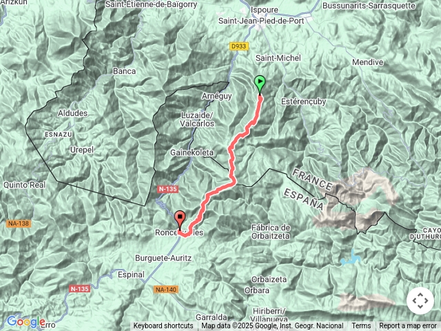 Camino第二天到Roncevalles