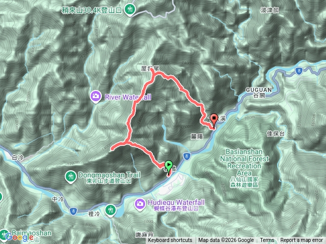 屋東縱走(逆走/德芙蘭步道東南稜進麗陽出預覽圖