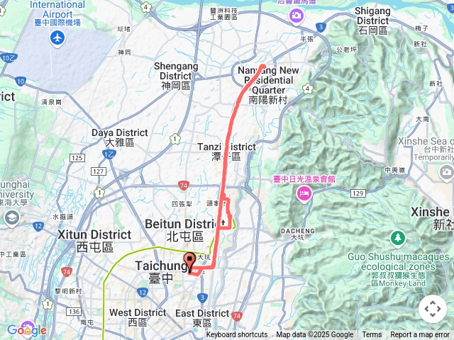 114年05月28日-太原火車站來回豐原火車站。（含午餐躲雨和好市多購物共3小時）