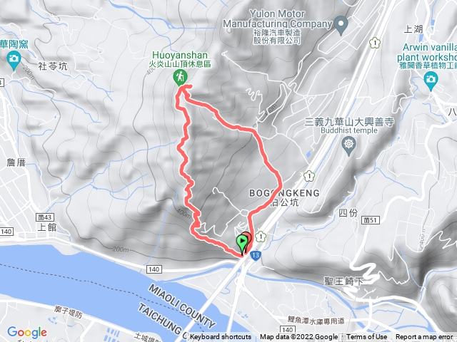 火炎山南鞍古道O型