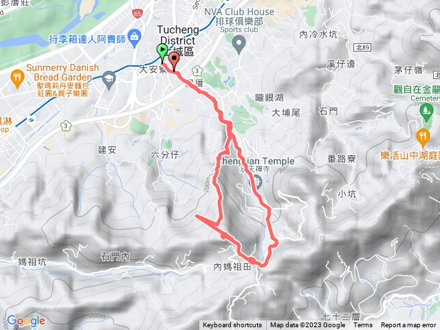 永寧捷運站2號出口➡桐花步道➡ 火焰山➡回永寧捷運站😃👍預覽圖