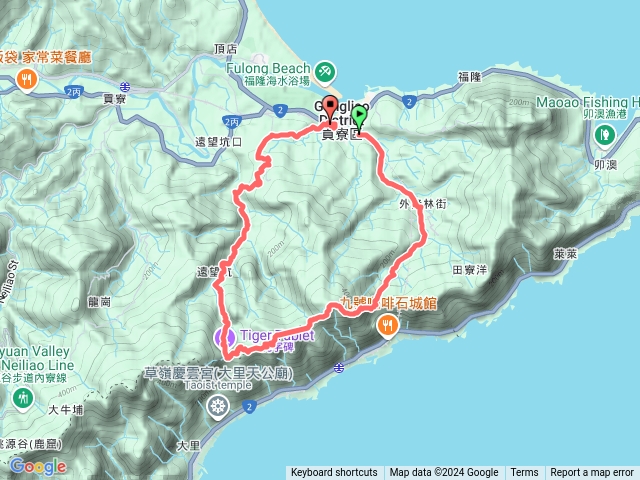 雪山尾樓南段，然後接草嶺古道