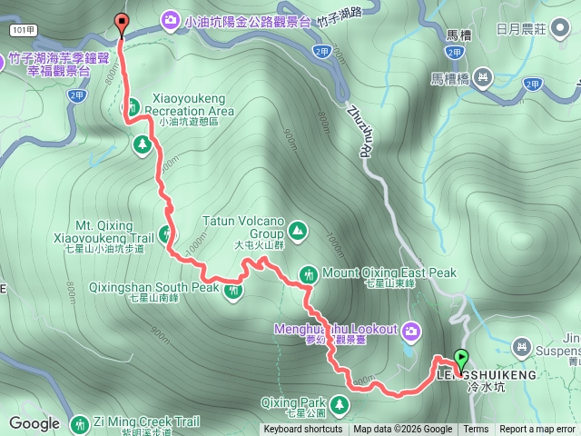 七星東峰、主峰（冷水坑往小油坑）預覽圖