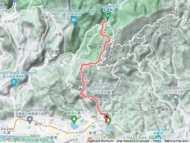 2023年臺北大縱走：尋寶任務臺北大縱走第四段：風櫃口至中華科技大學202309111439