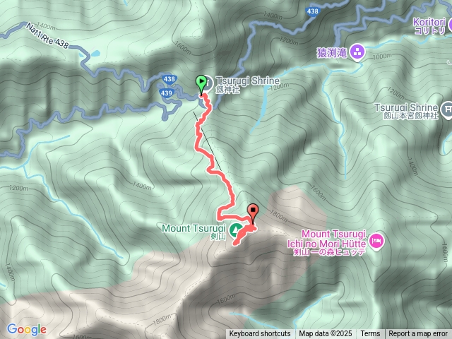 日本百名山：劍山
