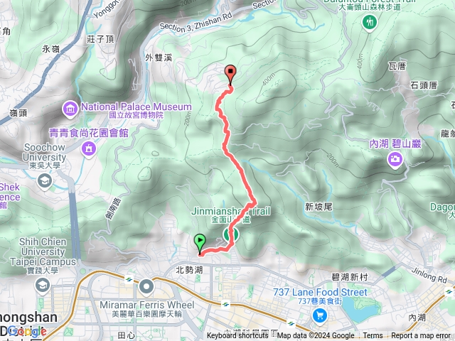 雨中漫遊內湖剪刀石山、論劍亭、論劍山、士林仙座台山預覽圖