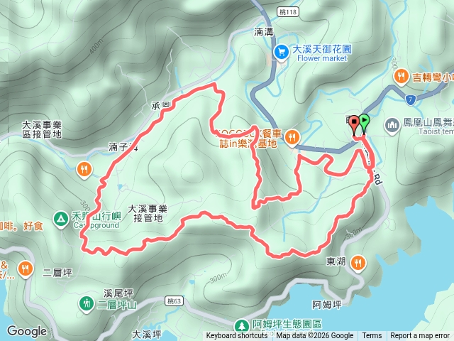 杉仔崎古道、二層坪古道
