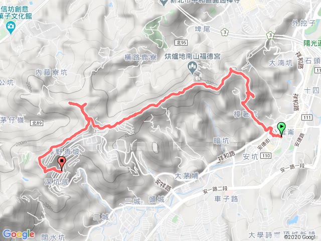 20161211柴埕尖、南勢角山、新加坡山、文筆山