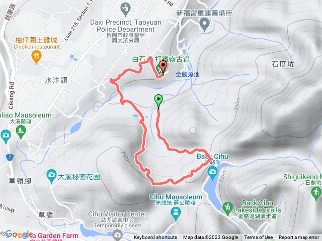 打鐵寮古道O型路線（未抵草嶺山）