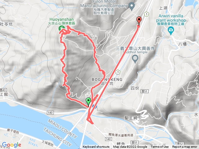 火炎山、北鞍古道O走