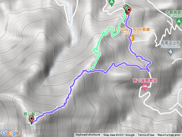 鵝公髻山1進2出O型