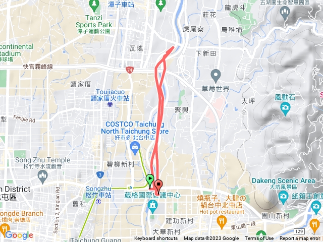 旱溪河堤路跑