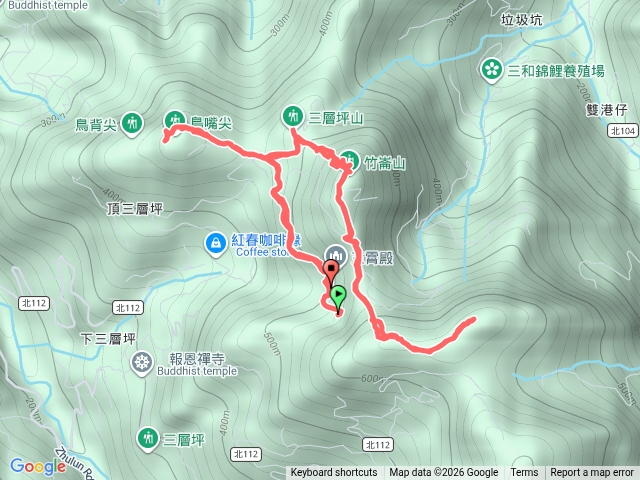 三層坪山竹崙山雙港子山鳥頭尖鳥嘴尖