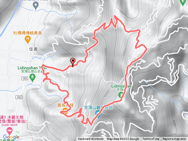笠頂山大O形