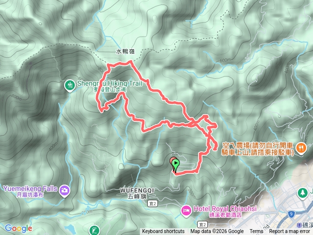 五峰旗三山環走，順登青春嶺、竹仔崙山。預覽圖