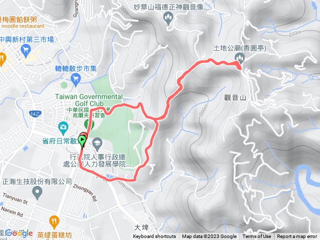 公務人力發展學院後方土地公嶺