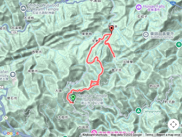 20250628坪林-南山寺-樟空子嶺-山外山有機農場-乾溪山-高德坑山東南峰-高德坑山-張福宮-東勢格派出所站