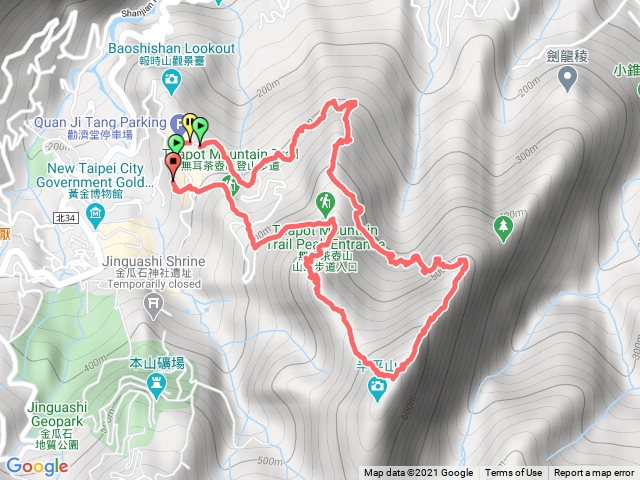 勸濟堂-煙囪稜-哈巴狗岩-黃金洞-555峰-鋸歯稜-無耳茶壺山-勸濟堂