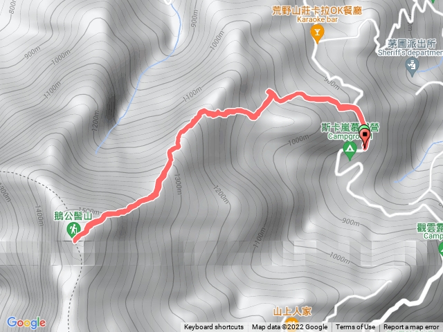 鵝公髻山 第二登山口路邊停車起登