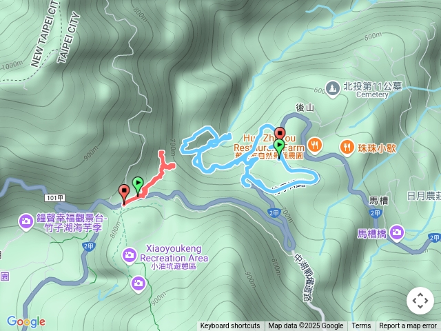 小觀音棧-採筍路徑-鹿角坑溪-楓林瀑布-竹林艱難路徑-未竟