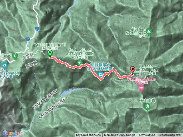 登山口到排雲山莊