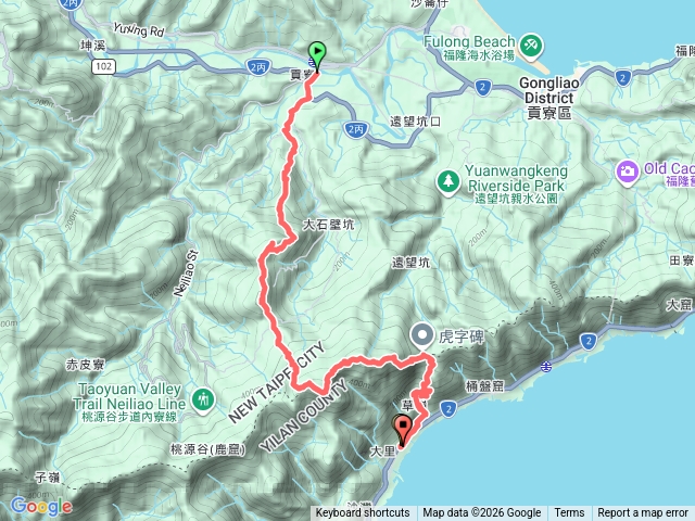 大嶺古道龍字碑上灣坑頭至草嶺古道虎字碑縱走