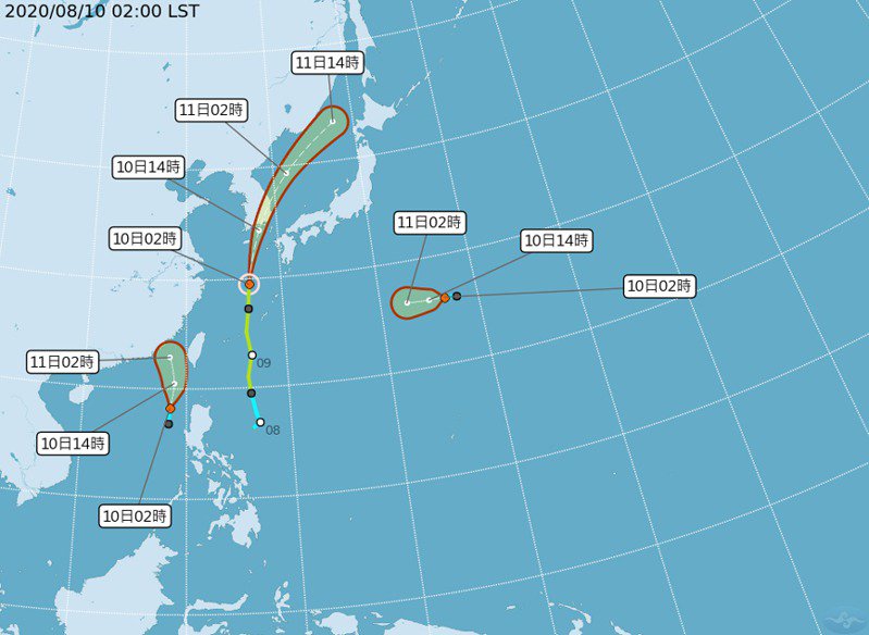 【天氣】雙颱形成，週一下午恐有感 氣象局：離台灣很近