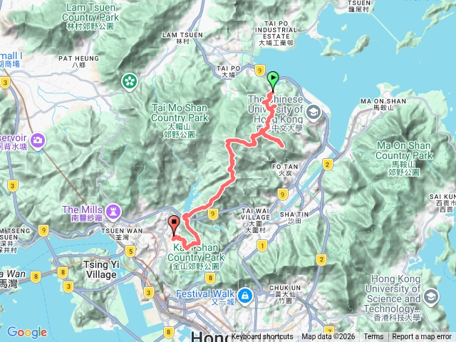 香港鹿山～金山6連山蹤走