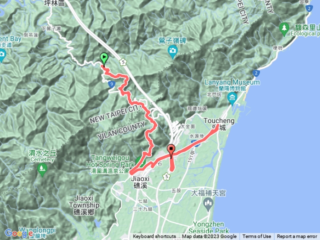 碧湖宮-四堵古道-四堵山-關聖宮-石牌(金面大觀)-跑馬古道												
														
