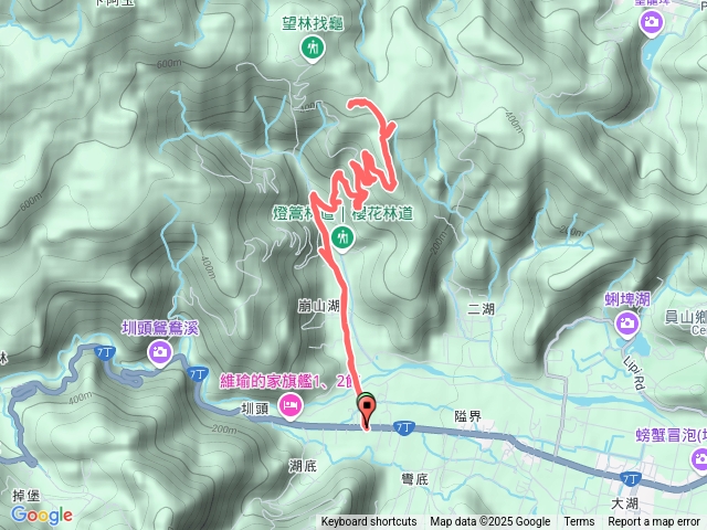 宜蘭縣員山鄉崩山湖-燈篙林道櫻花林