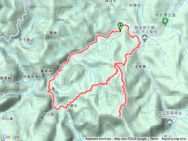 雙溪 溪尾寮古道 豎旗山 北勢溪古道 O形.