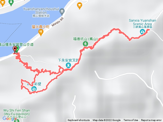 鳶山彩壁、福德坑山步道