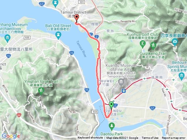 健行（關渡捷運站－淡水捷運站）