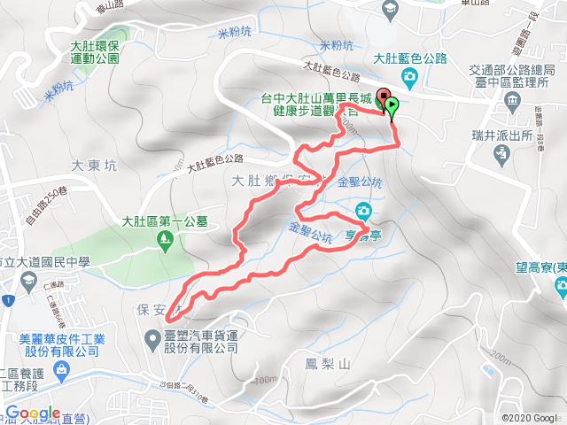 台中大肚萬里長城步道經旗開得勝蝴蝶谷20180422