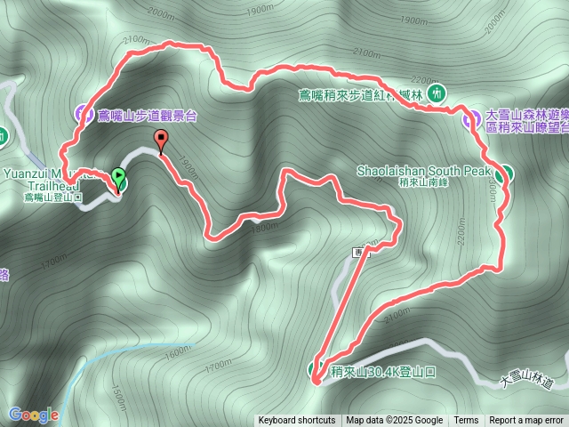 鳶嘴稍來下30.5K O繞預覽圖