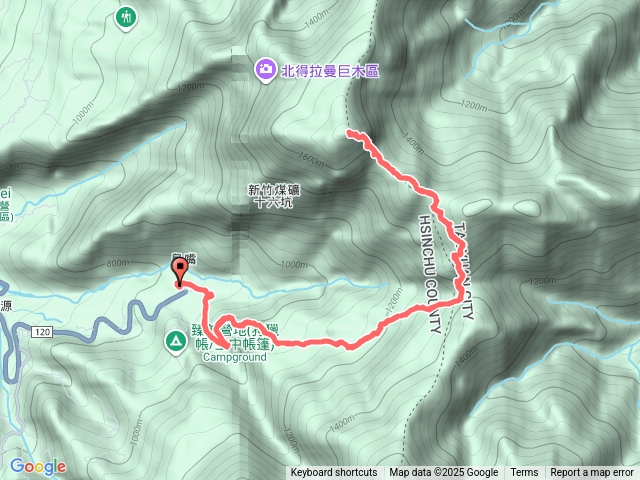 內鳥嘴山-煤源登山口經石桌
