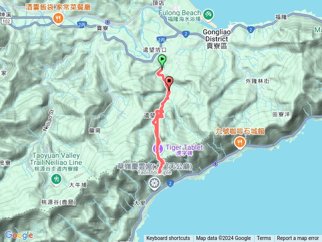 草嶺古道/噹寶石-遠望-大里來回