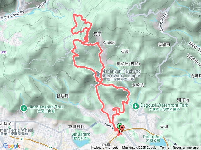 二進二出大崙頭山夜爬