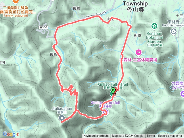 新寮瀑布、舊寮山、舊寮瀑布山徑步道預覽圖