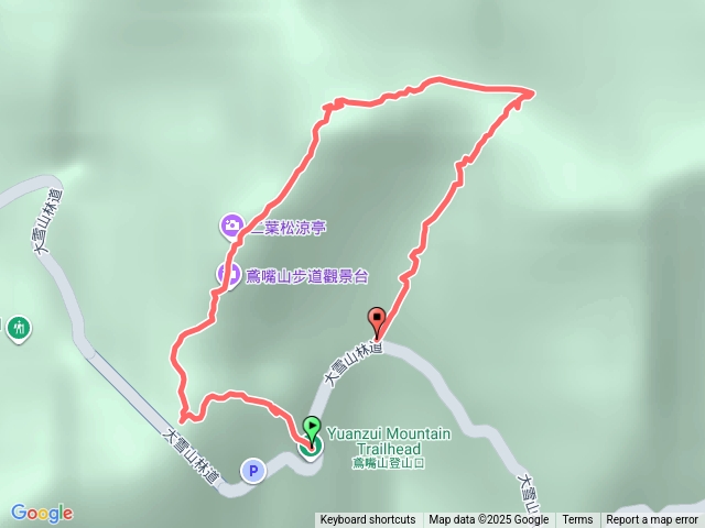 鳶嘴山稍來山下切預覽圖